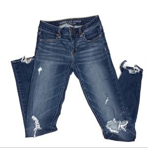 American Eagle Distressed Skinny Jeans Jeggings